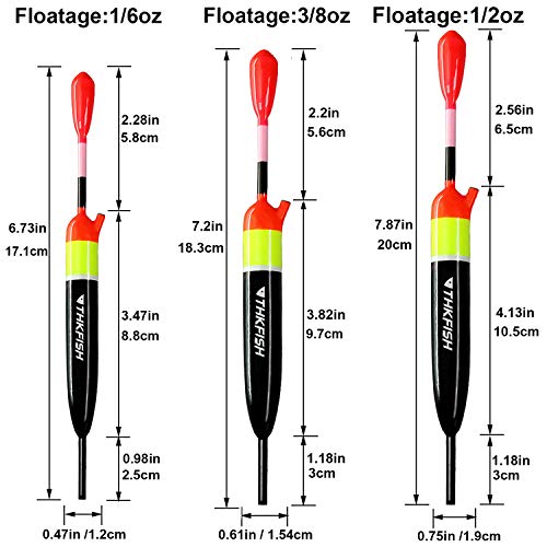 thumbnail image 2 of THKFISH EVA Slip Bobbers Fishing Floats And Bobbers Spring Oval Slip 2 of 10