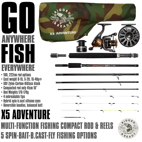 x5 adventure travel fishing rod