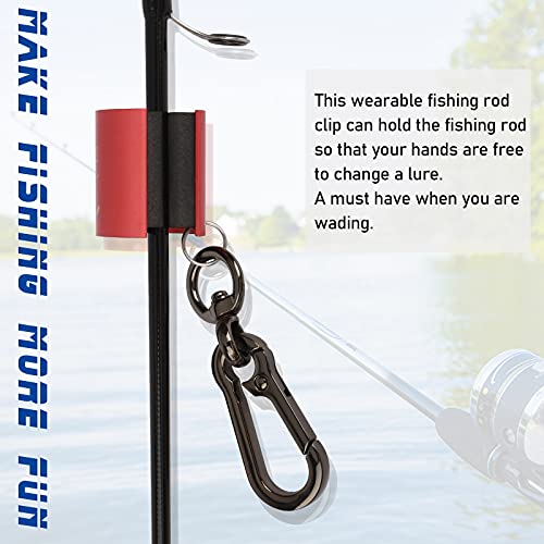 Dovesun Creek Rod Clips Wearable Fishing Rod Holder Fishing Rod Clip ...
